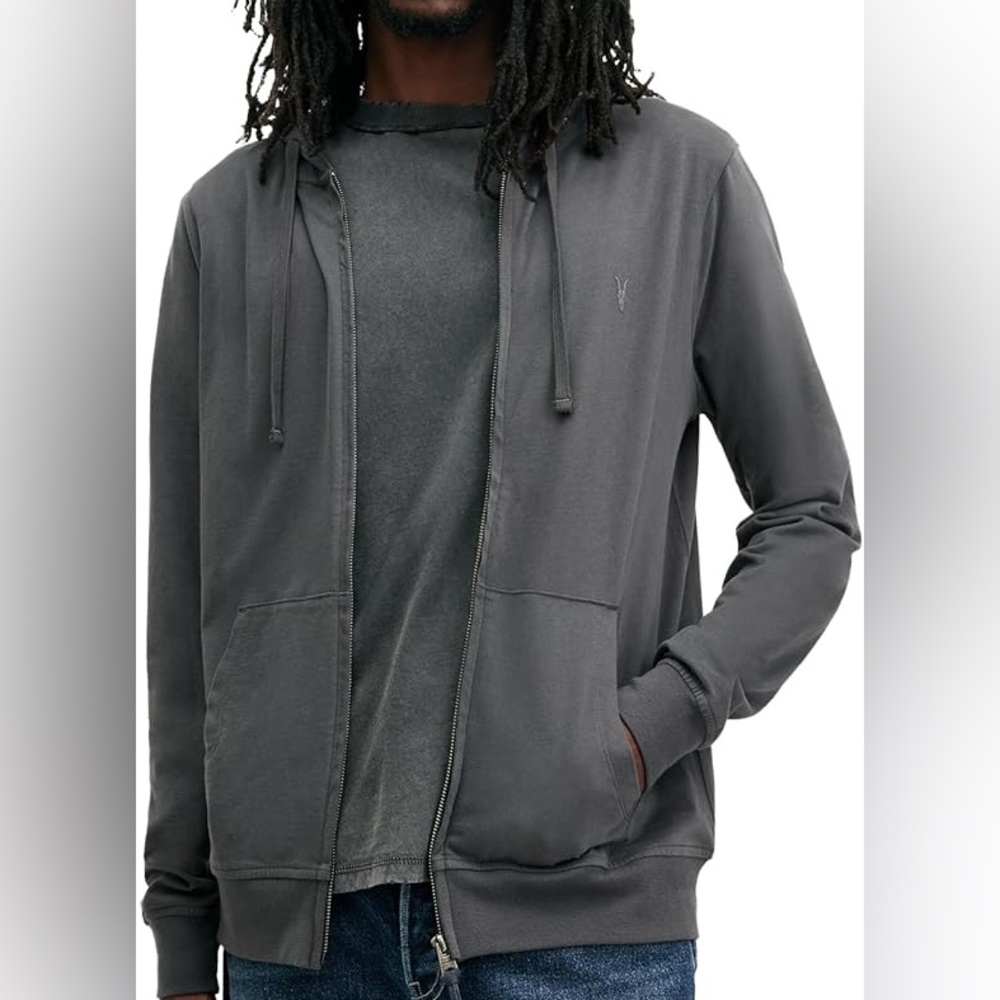 ALLSAINTS men’s zip-up hoodie, size XS